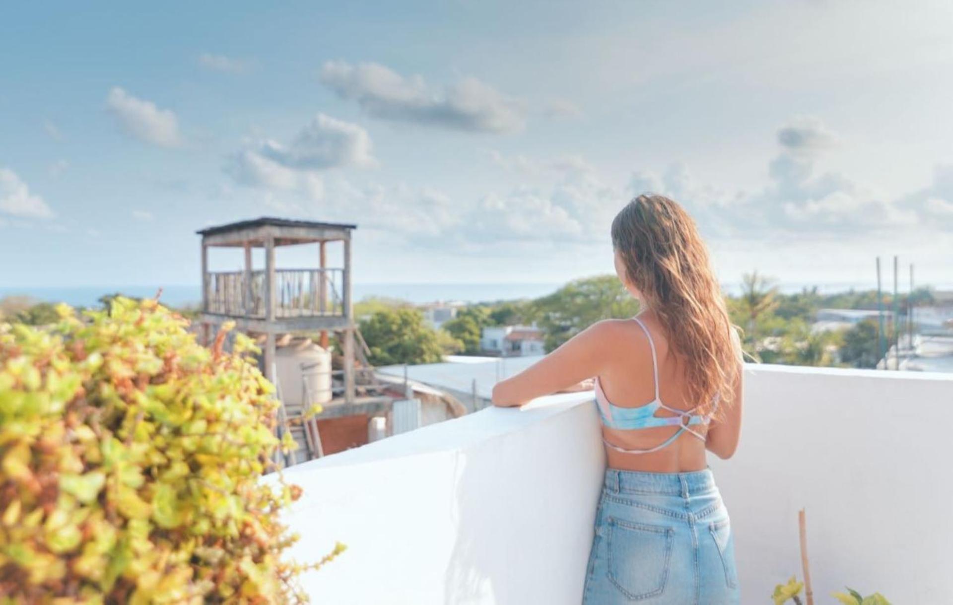 Terraza Puerto Hostel Puerto Escondido  Esterno foto