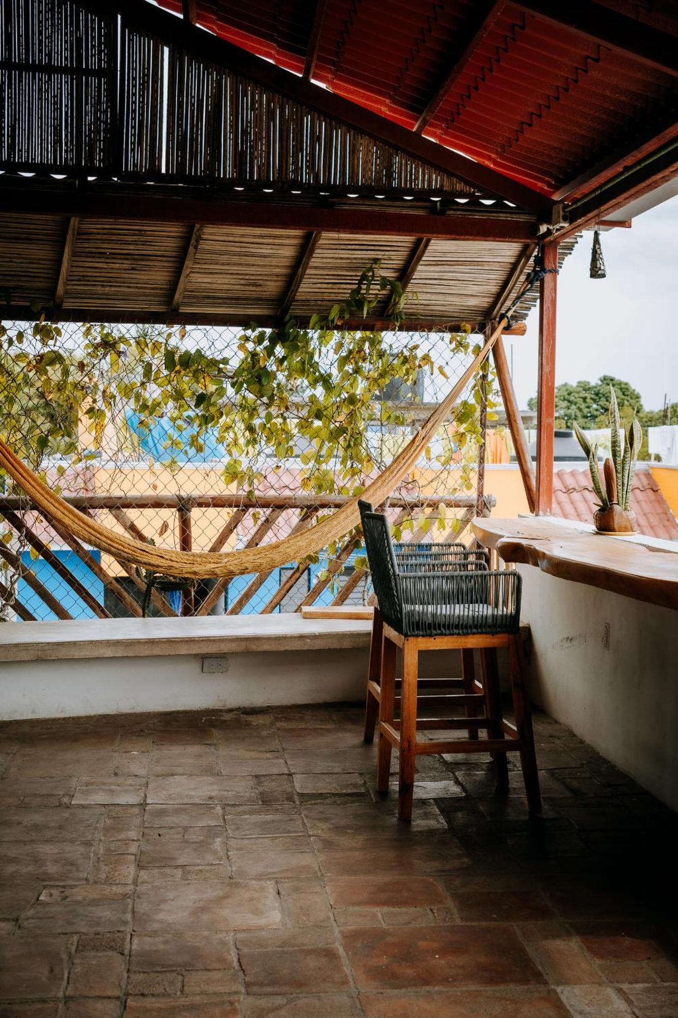Terraza Puerto Hostel Puerto Escondido  Esterno foto