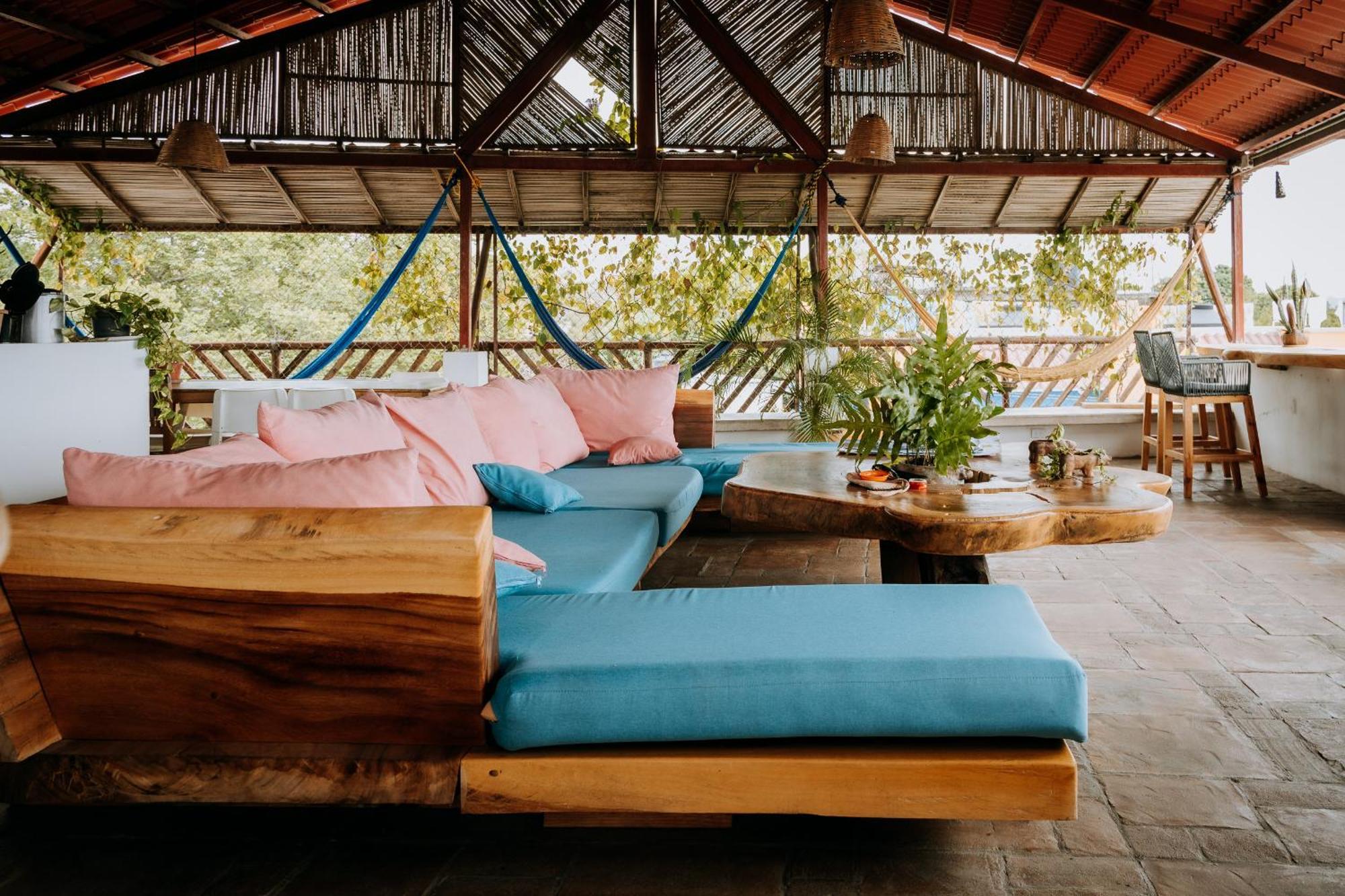 Terraza Puerto Hostel Puerto Escondido  Esterno foto